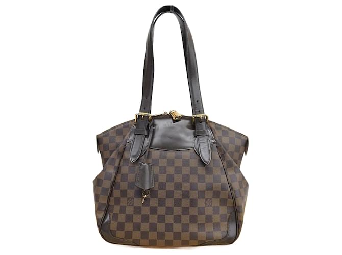 Louis Vuitton Damier Verona MM Tote Bag N41118 Brown Cloth  ref.1651247