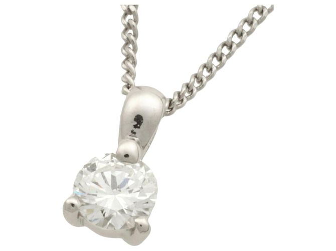 Autre Marque Collar de diamante de platino 0.5ct sin marca