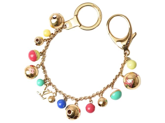 Louis Vuitton Gold Keychain Charm M62226 Golden Metal  ref.1651270