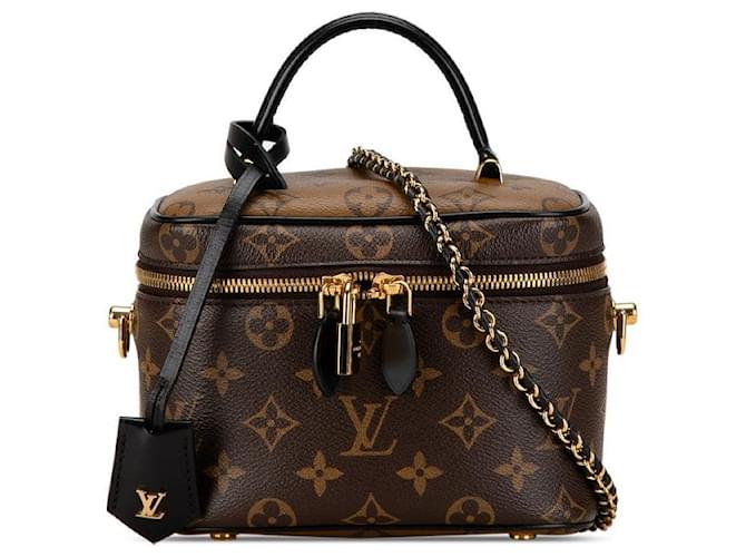 Louis Vuitton Monogram Vanity NV PM Handbag M45165 Brown Cloth  ref.1652075