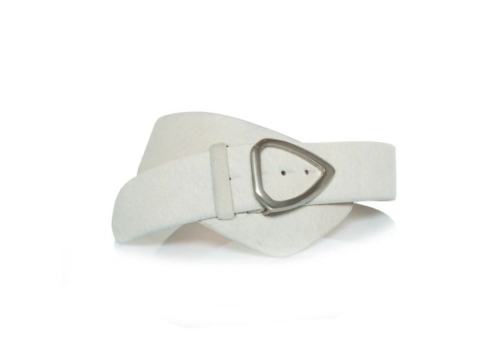 Isabel Marant, Cinto de pele de pônei com corrente Branco