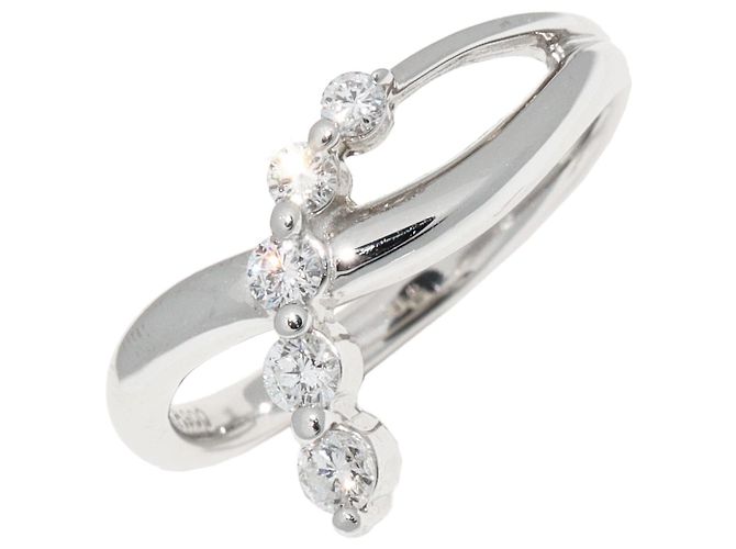 Autre Marque Pt900 Platin-Diamantring 0,28 ct Größe 11