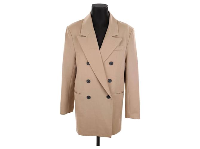 Autre Marque Blazer Beige Viscose  ref.1655534