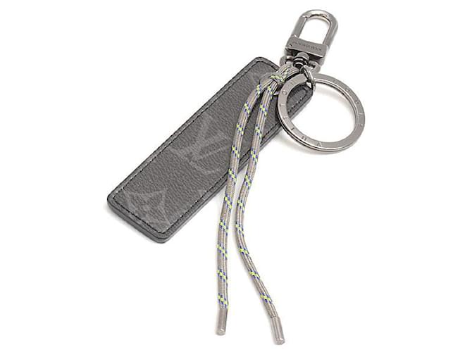 Louis Vuitton Monogram Eclipse Keychain MP0929 Black Cloth  ref.1656039