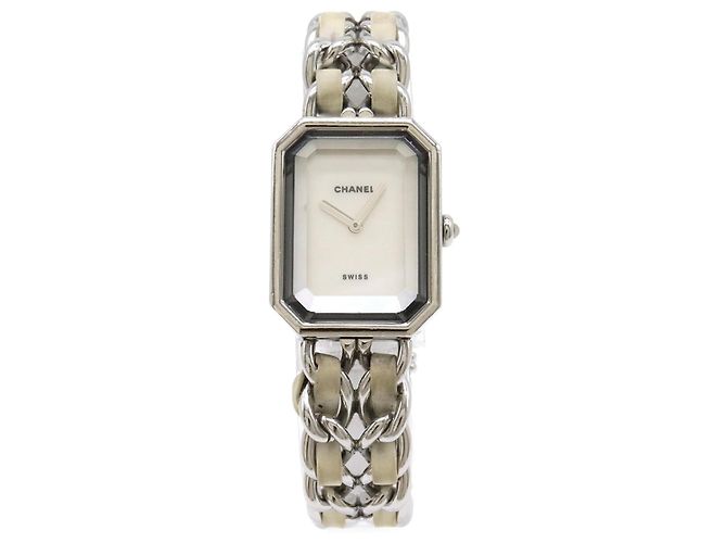 Chanel Premiere Edelstahl Quarz Weiß