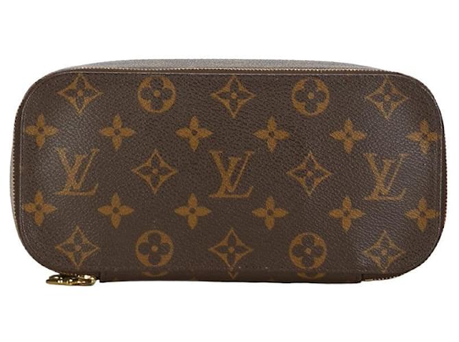 Louis Vuitton Monogram GM Pouch M47505 Brown Cloth  ref.1657648
