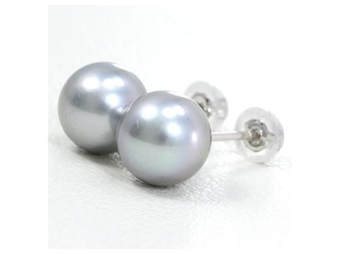 Autre Marque PT850 Platinum Pearl Earrings  ref.1658981