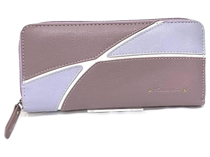 Autre Marque Christian Orani Round Zipper Long Wallet Synthetic Leather  ref.1659983