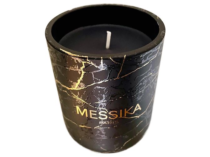 Messika Scented Candle Black Ceramic 