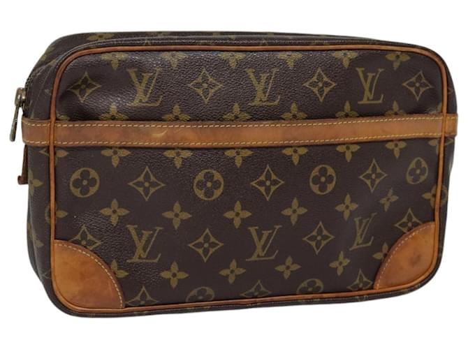 LOUIS VUITTON Monogram Compiegne 28 Clutch Bag M51845 LV Auth 89172 Cloth  ref.1661777