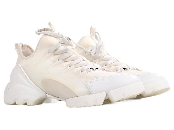 DIOR - Baskets Dior D-Connect en toile blanche (Taille 39)
