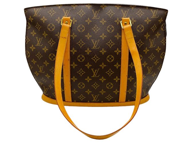 Borsa a spalla Babylone in tela monogramma vintage Louis Vuitton 2000 Marrone