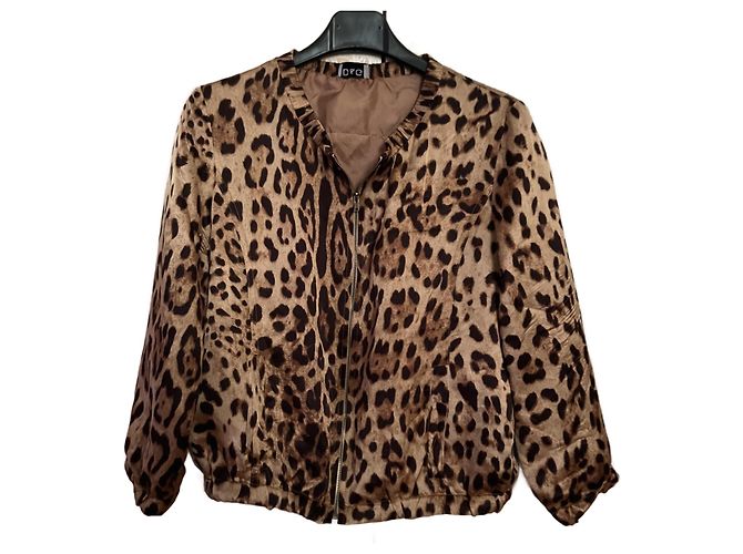 Dolce & Gabbana Brown Silk Jacket