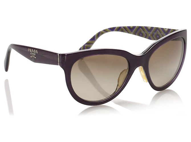 Black Prada Round Tinted Sunglasses