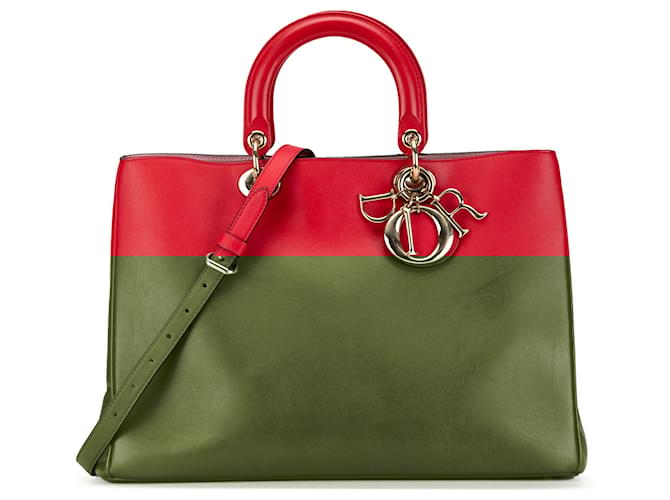 Diorissimo DIOR Handbags T.  Leather Red  ref.1663471