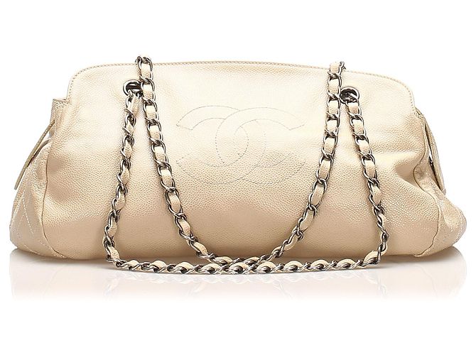 Bolsos CHANEL T. Cuero Blanco