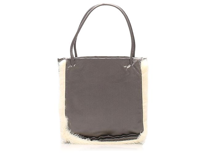 Tote Bolsas PRADA T. Tecido Cinza