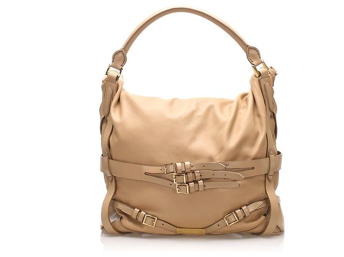 Bolsas BURBERRY T. Couro Bege