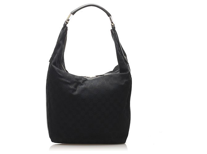 Borsa a tracolla Gucci GG Canvas nera Nero