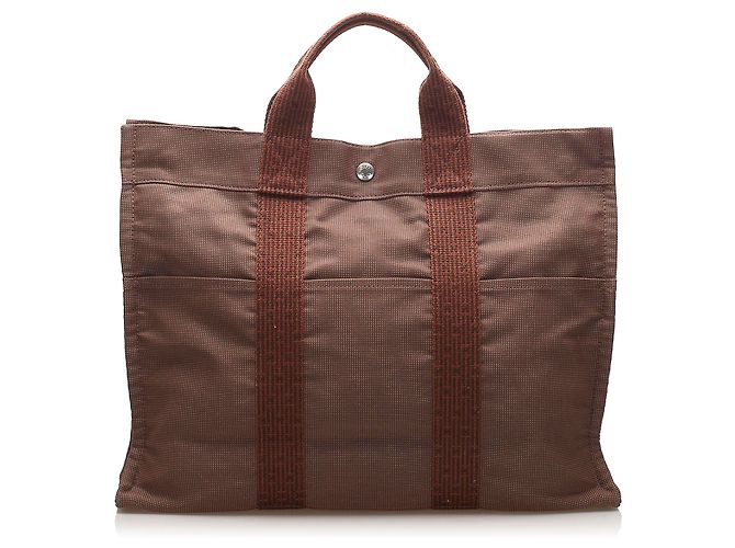 Hermès Sac cabas Hermes Herline MM marron