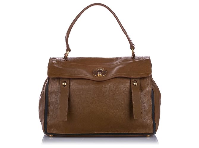 YVES SAINT LAURENT Sacs à main T. Cuir Marron 