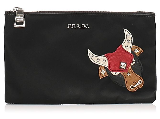 Pochette Prada Tessuto nera Nero 