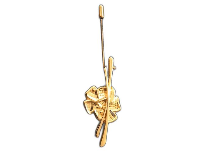 Van Cleef & Arpels Brosche Goldfarben Metall Golden 
