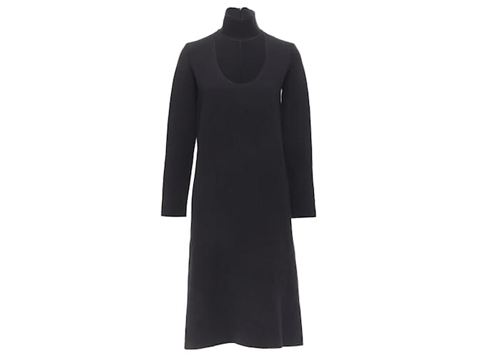 【Bottega Veneta】 Black Wool Dress 798234 V4JU0 1000 Knitted wool maxi dress in black - Bottega Veneta | Mytheresa