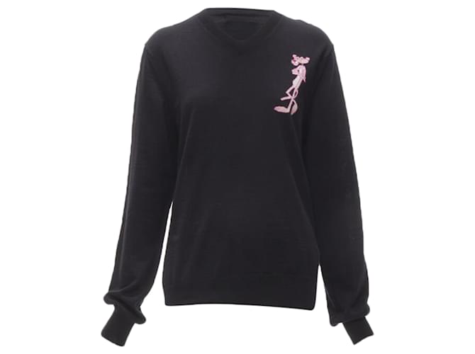 Comme Des Garcons Homme Plus Ever Green Pink Panther Black Sweater M Schwarz ref.1665650 Joli Closet