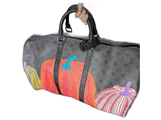 Louis Vuitton Keepall 55 Yayoi Kusama Couro Eclipse Multicor
