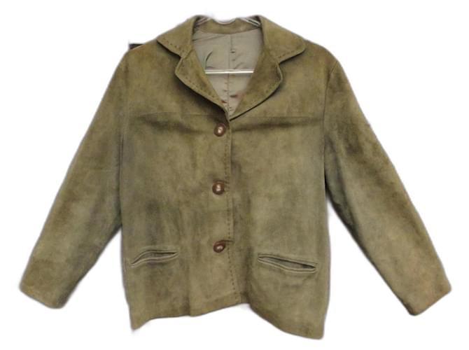 Autre Marque Jackets Khaki Deerskin  ref.1666036