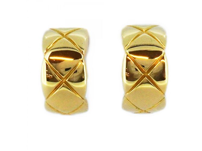 Pendientes de oro amarillo K18YG Chanel Coco Crush
