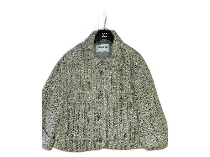 Chanel Grey Wool Jacket