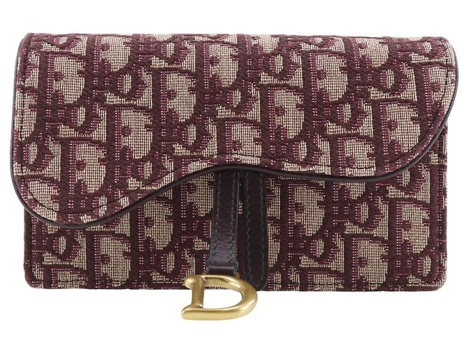 Sac à taille Saddle de Christian Dior Trotter Bordeaux