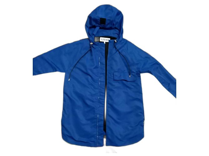 Loewe Regenjacke Schwarz Blau Grau Polyamid