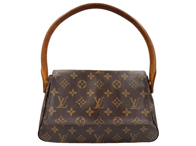Louis Vuitton Looping  monogram canvas mini Brown Dark brown Gold hardware