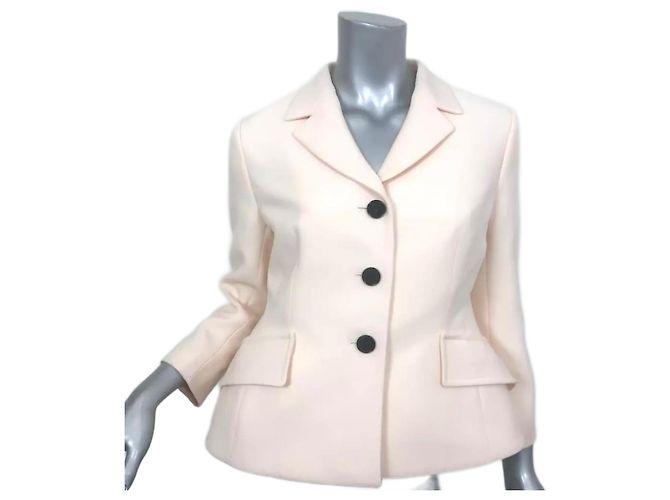 Dior Bar jacket eggshell wool and silk