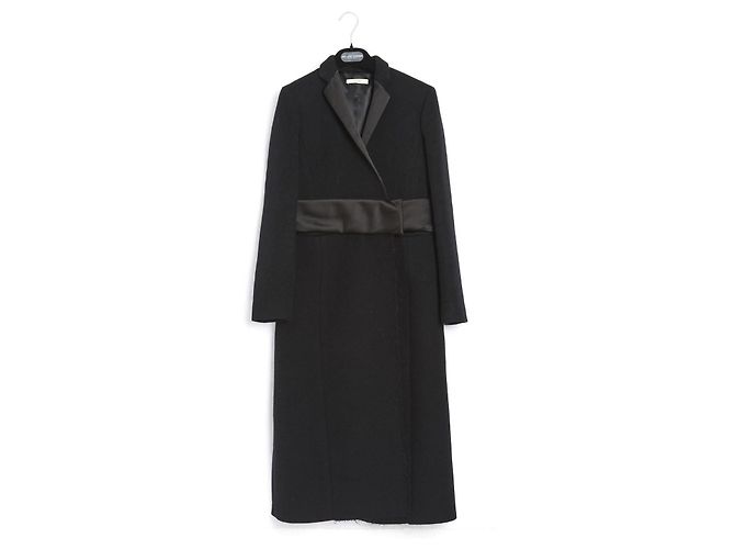 Céline by Phoebe Philo PF14 Coat FR38 Black Wool Kimono Coat US8 Celine