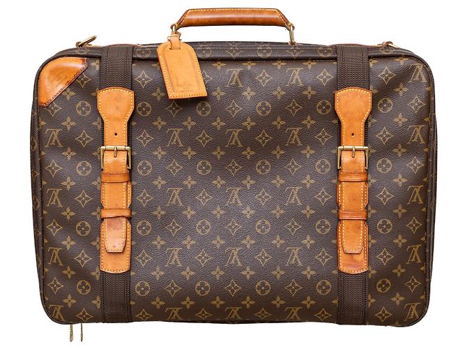 Bolsa de viagem Monogram Satellite Louis Vuitton Marrom