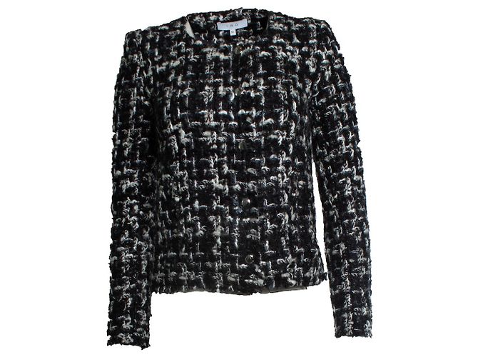 IRO, Nalokie Tweedjacke in Schwarz und Weiß