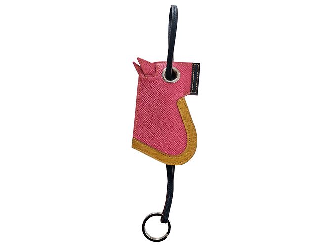 Hermès CAMAIL bag charm leather pink 