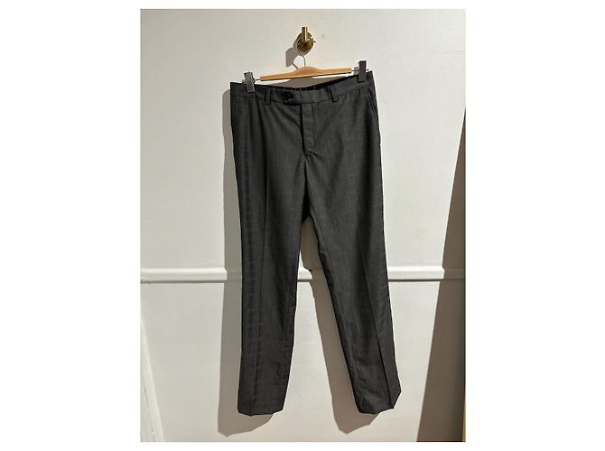 GIVENCHY Hosen T.International S Wolle Grau
