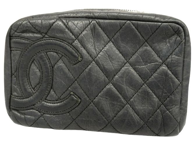 Chanel Cambon Nero Pelle