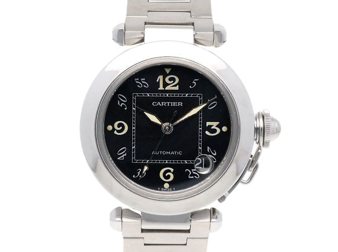 Reloj de pulsera automático de acero inoxidable Cartier Pasha