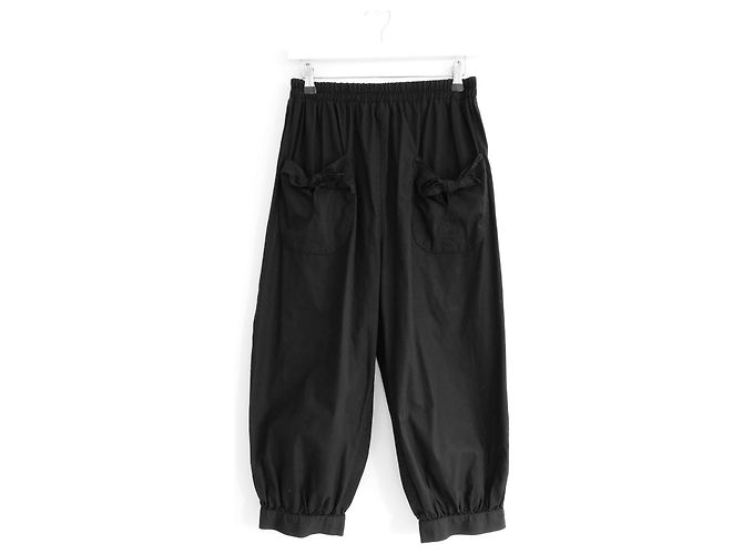 Autre Marque Pantalones globos con bolsillo Batsheva Bow Negro