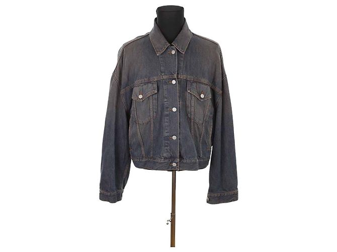 Acne Giacca in cotone Blu