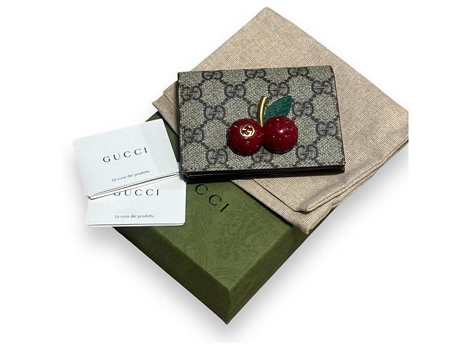 Gucci GG Supreme Monogram Cherry Embellished Multiple colors