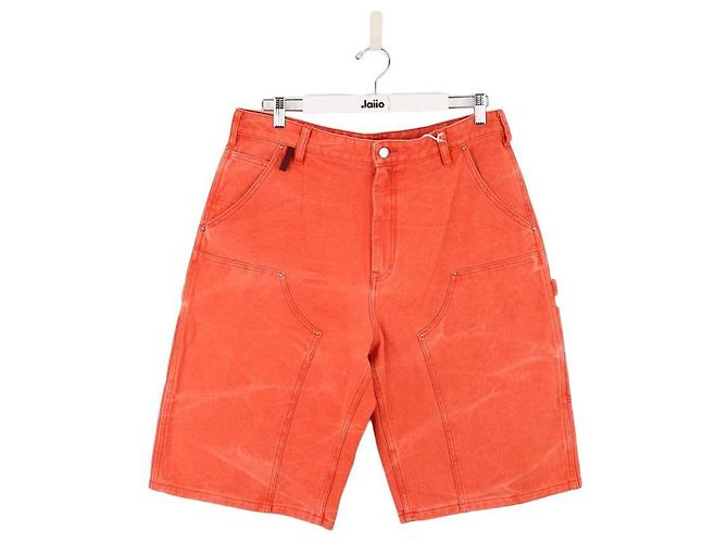 Acne Bermuda in cotone arancione