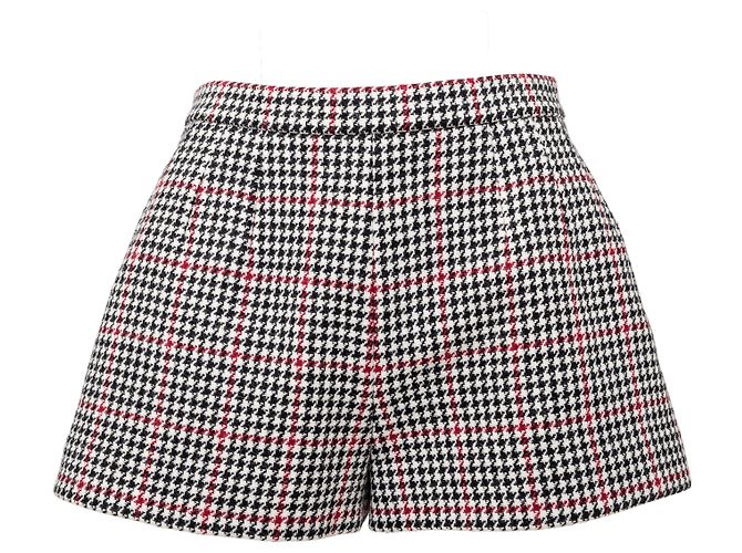 Valentino Garavani Red Valentino Houndstooth Pattern Shorts - '10s