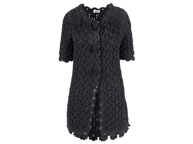 Giacca in crochet Moschino Cheap and Chic con maniche corte - anni '10